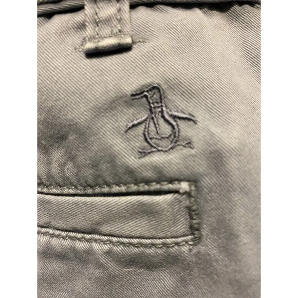 PENGUIN BY MUNSINGWEAR CHINCO SHORTS - MENS - SIZE 34- GRAY - GOOD CONDITION - Picture 6 of 9